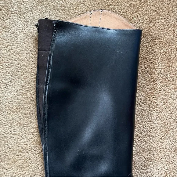 Women's Equestrian Horse Riding Boots Zip Black Lace Up Size US 7.5 European 38 - Picture 5 of 15